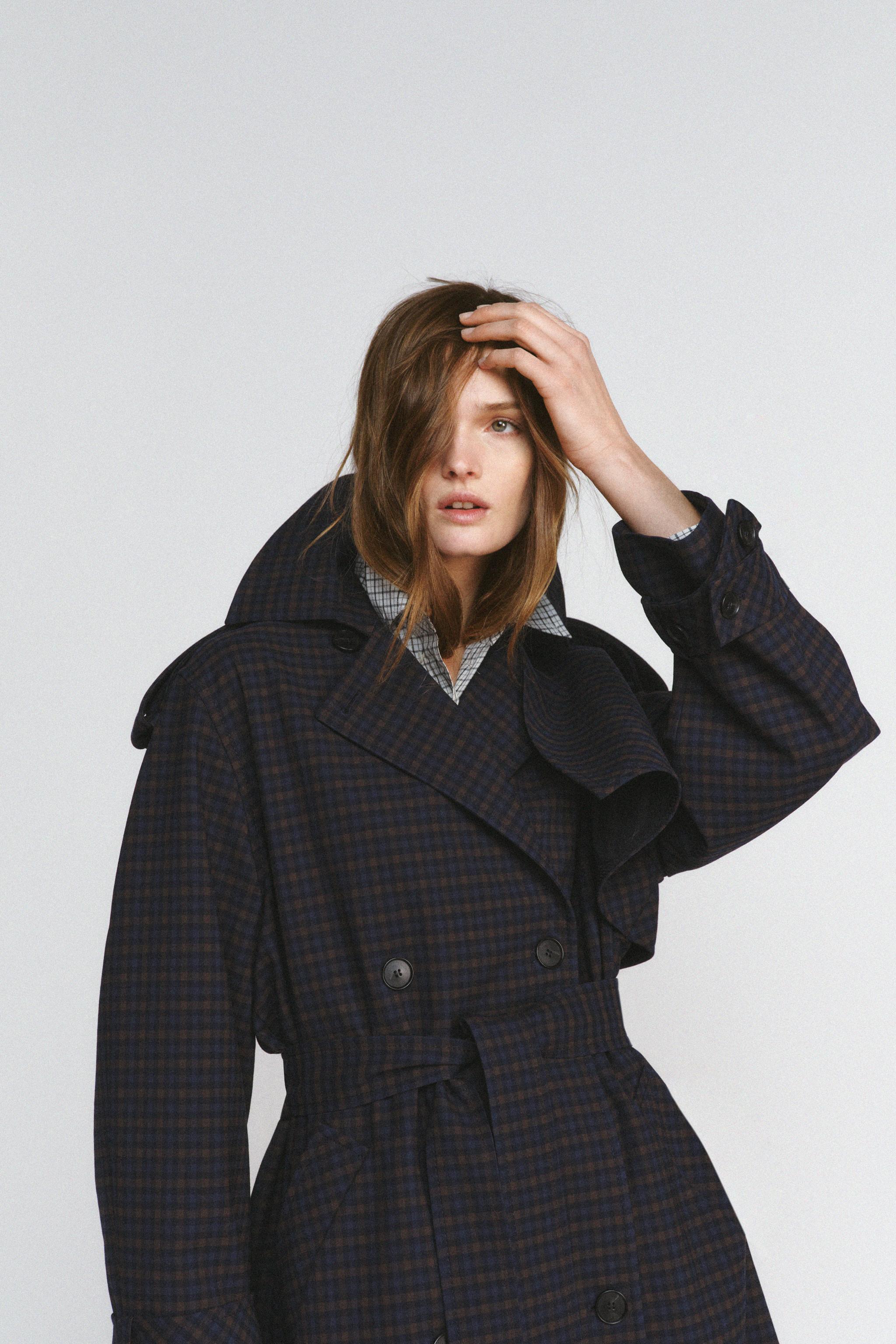 PLAID TRENCH COAT ZW COLLECTION LIMITED EDITION